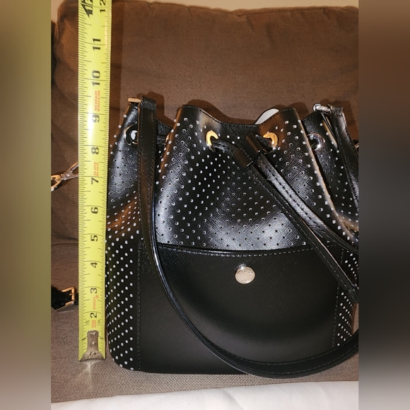 MICHAEL KORS Perforated Leather Bucket Bag - Picture 10 of 15